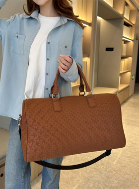 2026旅行包女轻便短途出行包短期旅游包便携行李袋皮质运动健身包