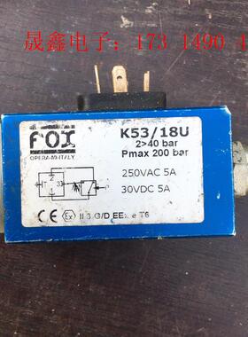 FOX压力开关K53/18U【询价产品】