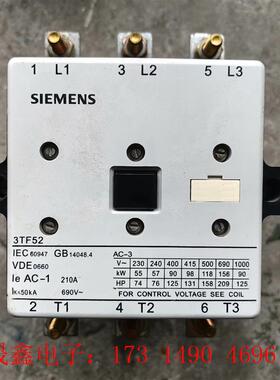 SIMENS接触3TF52 22一0XM0,90KW,线圈220V【询价产品】