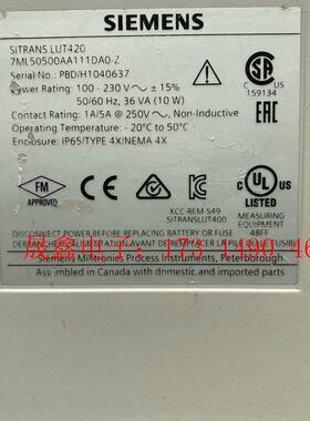 SIMENS物位计变送器LUT400 LUT420   7ML50【询价产品】