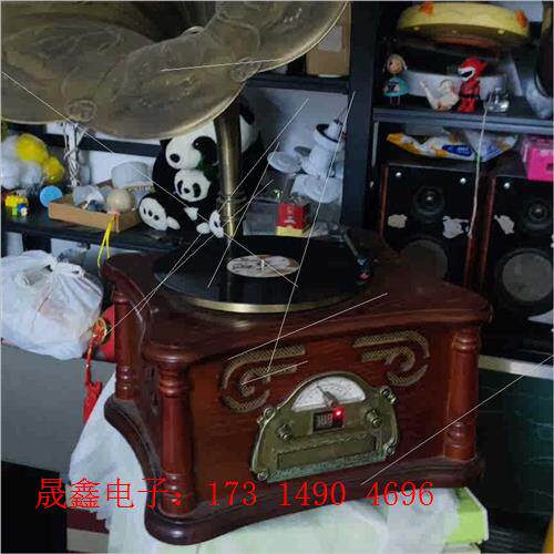 黑胶唱片机。留声机,复古风,带收音,CD,蓝牙,黑【询价产品】