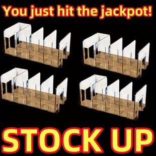 1件透明塑料抽屉隔板，适用于壁橱、衣柜、浴室和办公室的节省空