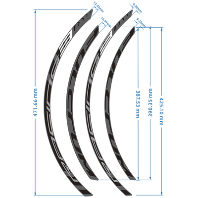 2020 fulcrum racing3C圈刹轮组贴贴纸妇科隆R3单车车圈改色贴纸