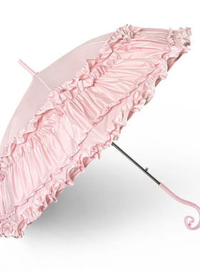 飞恋伞厂cos公主洛丽塔花边伞长柄伞雨伞ins风简约学生拍照漫展