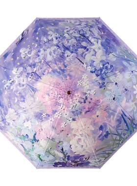 小清新高颜值金钩伞弯柄伞遮阳伞雨伞防晒便携女士女生轻奢高雅