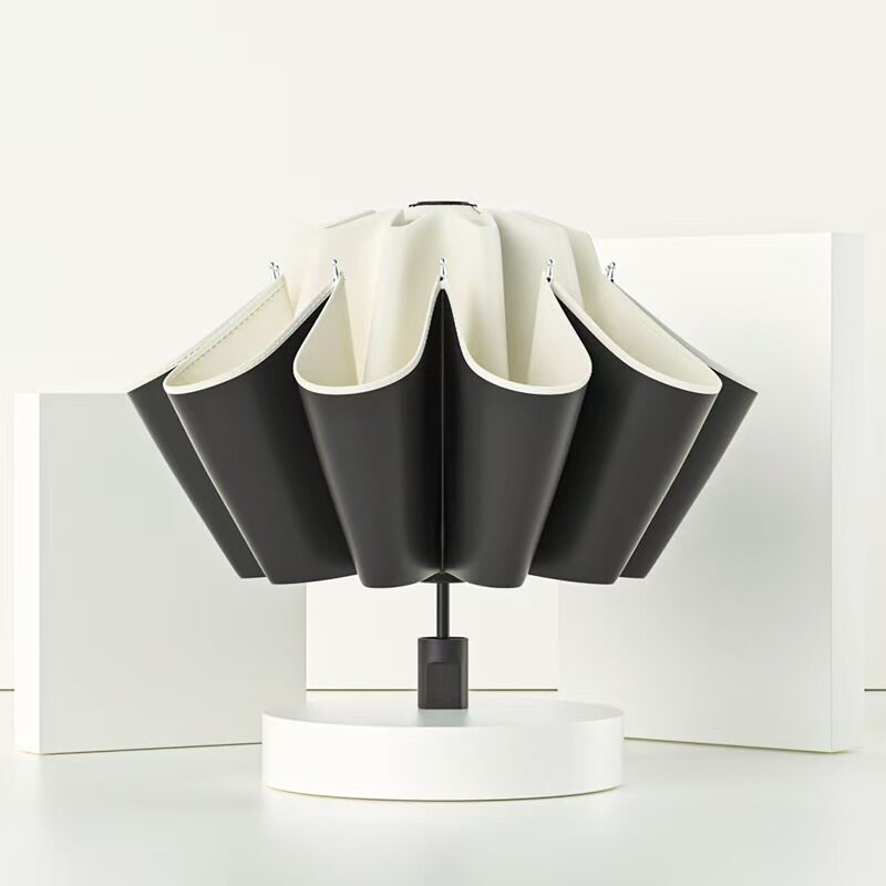 2026新款8骨金色伞柄高端商务伞雨伞遮阳伞太阳伞学生简约纯色