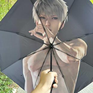 沈星回雨伞恋与深空游戏周边礼物三折全自动防晒黑胶晴雨两用伞