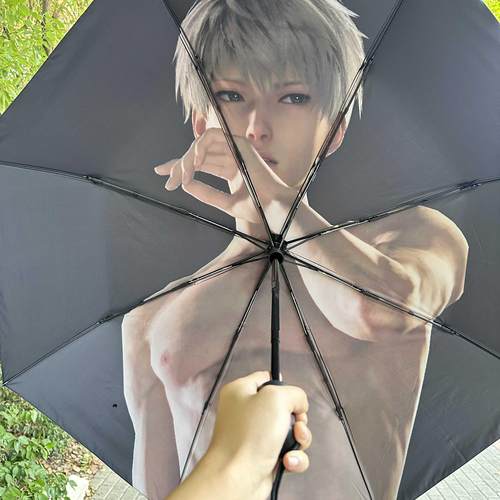 沈星回雨伞恋与深空游戏周边礼物三折全自动防晒黑胶晴雨两用伞