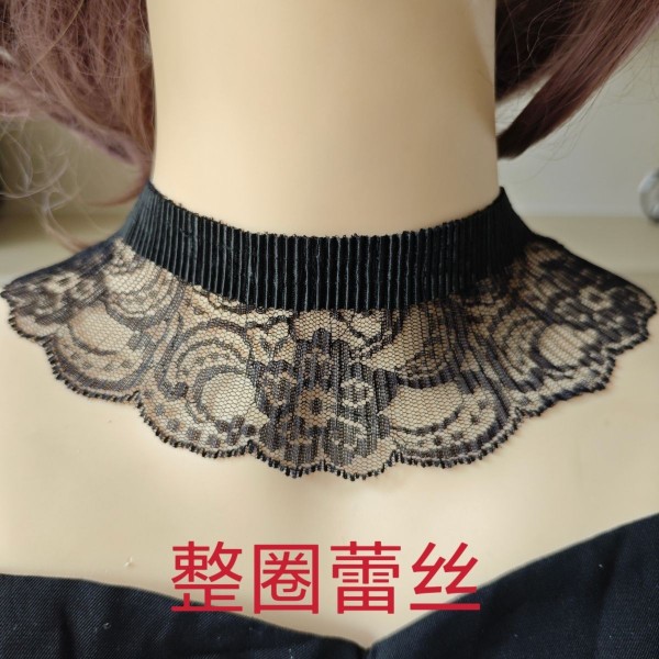 新颖蕾丝假领薄款丝巾四季围脖