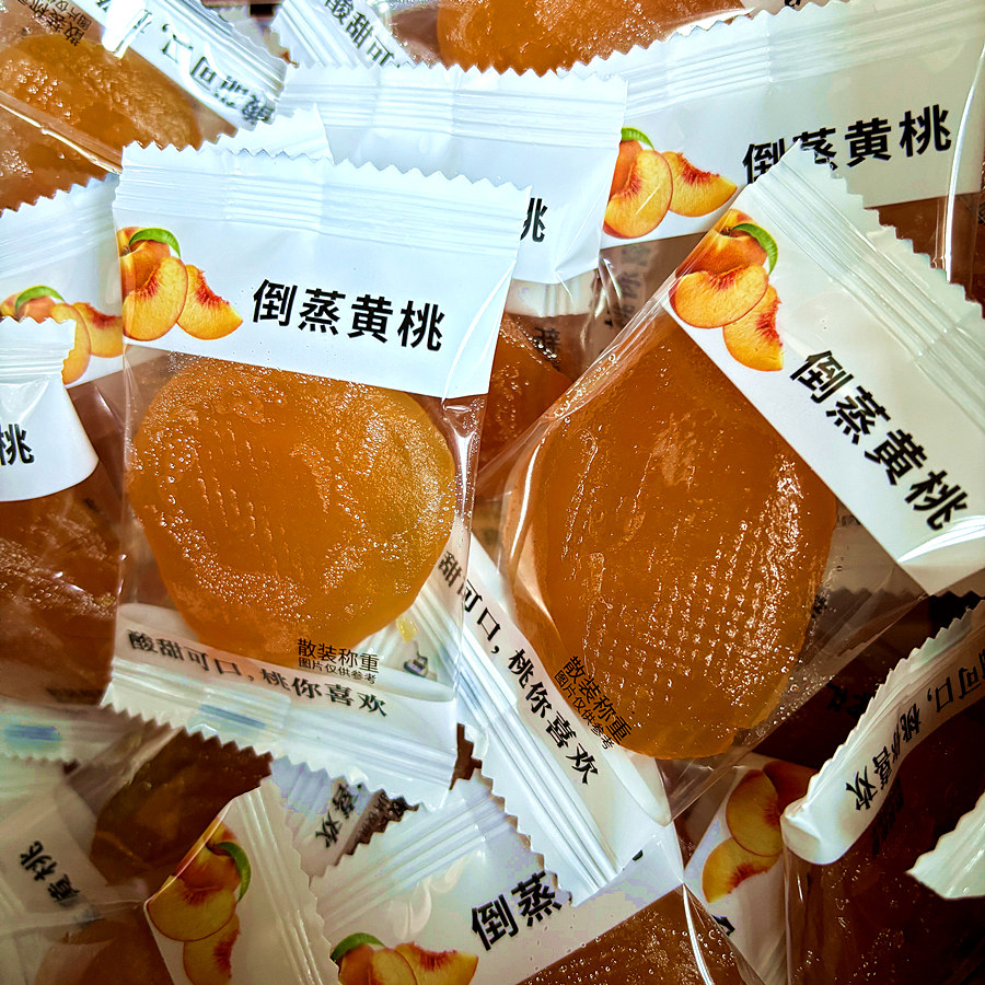 倒蒸黄桃干果脯果干果肉软糯图片