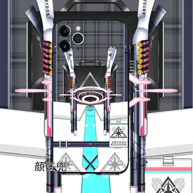 小鸟游星野蔚蓝档案动漫周边硅胶玻璃壳手机壳适16proM苹果14plus适用 16 PRO MAXR防摔78红米K40软VIVO X60
