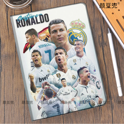 C罗纳尔多ipad789 10.2适用于mini6/7小米7pro保护套Air45 10.9第十代Ronaldo足球周边matepad pro11华为11.5