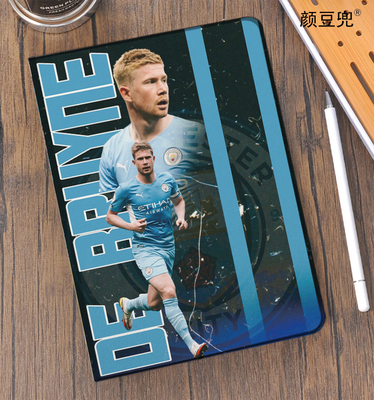 德布劳内 Bruyne 足球周边air4/5 10.9保护套9.7mini6第十代ipad7/8/9 10.2适用于matepad 11.5小米6pro荣耀9