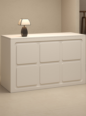 服装店收银台女装店前台接待台平面简约商用小型美容院养生馆美发