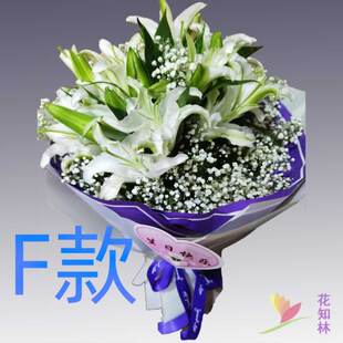生日求婚粉百合广东阳江花店送花阳西县阳东县阳春市同城鲜花速递