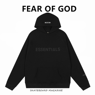 FOG复线ESSENTIALS字母宽松运动休闲连帽加绒卫衣男 GOD FEAR