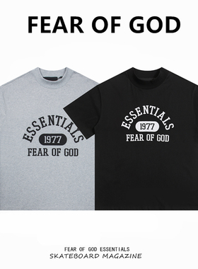 FEAR OF GOD FOG复线ESSENTIALS高街1977潮牌宽松夏季宽松短袖T恤