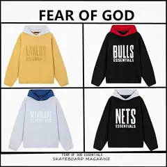 Fear of God Fog Essentials Collaboration High Street Autumn Hooded Unisex Sweatshirt Jacket Trendy