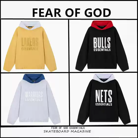 Fear of God Fog Essentials Collaboration High Street Autumn Hooded Unisex Sweatshirt Jacket Trendy