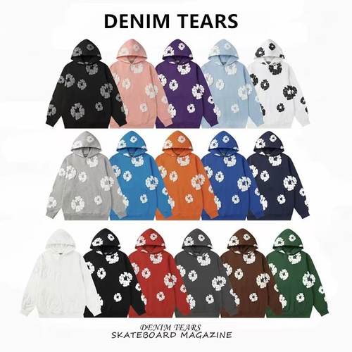 DENIMTEARS木棉花发泡连帽卫衣