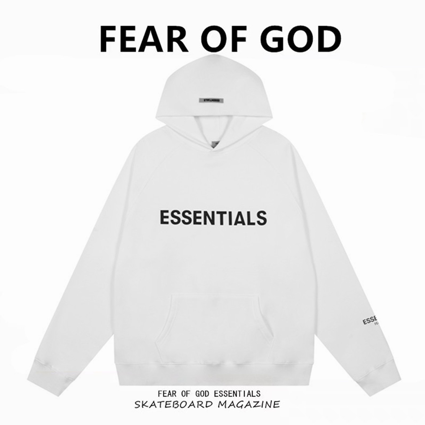 ESSENTIALS高街休闲连帽卫衣男