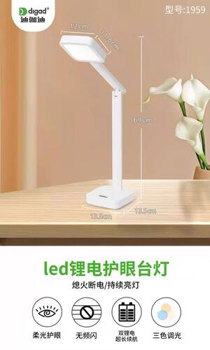 迪伽迪双锂电led充电式手机支架