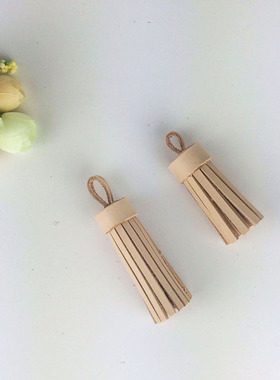 打折促销植鞣革包包挂件汽车钥匙扣原色头层牛皮挂饰真皮流苏挂件