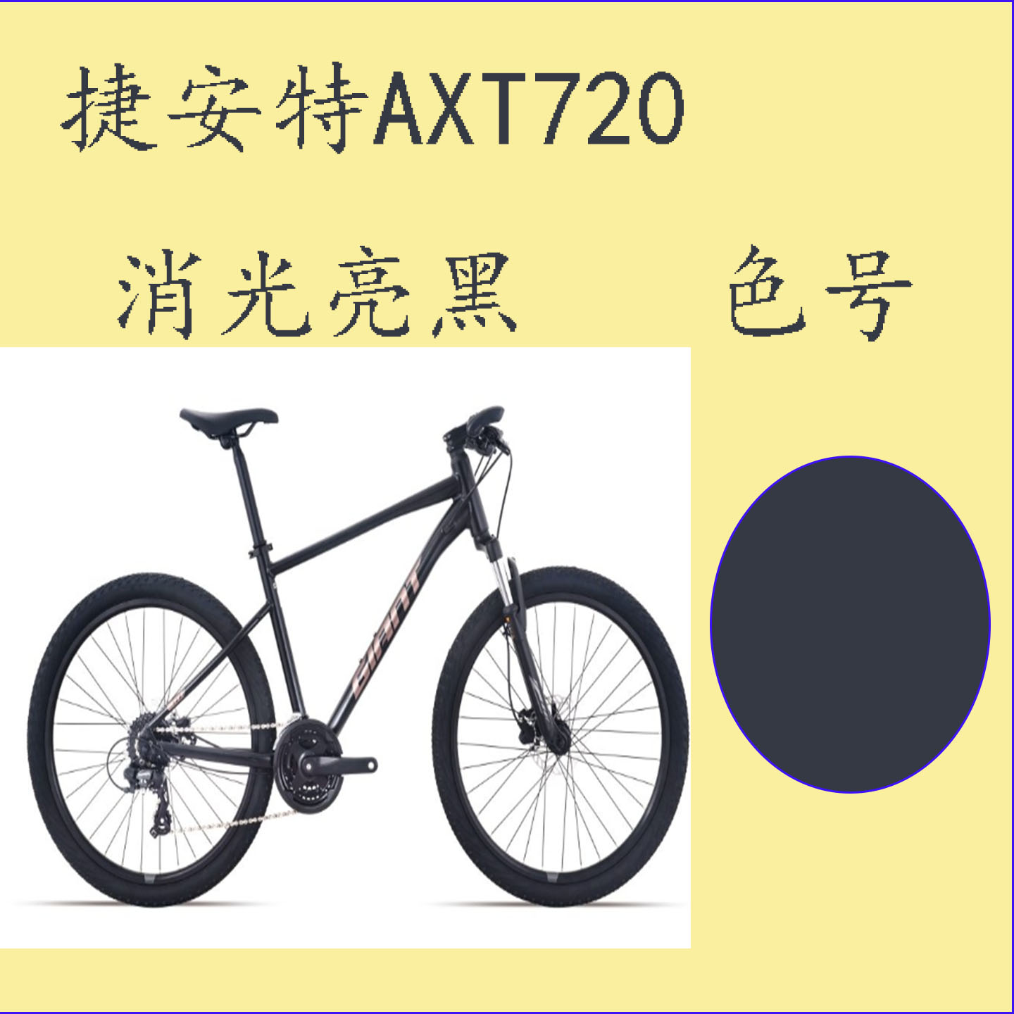 AXT720专用全消光亮黑补漆笔