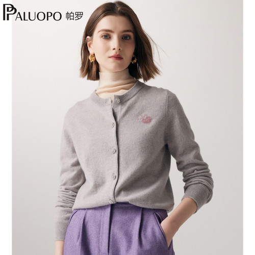 帕罗100%山羊绒25秋冬新款羊绒衫