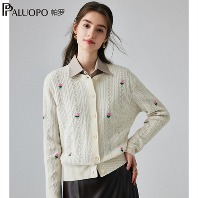 帕罗25秋冬新款针织羊绒衫