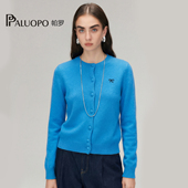 PALUOPO 25W3C1386Y 设计感 帕罗RED系列商场同款 25秋羊绒刺绣开衫