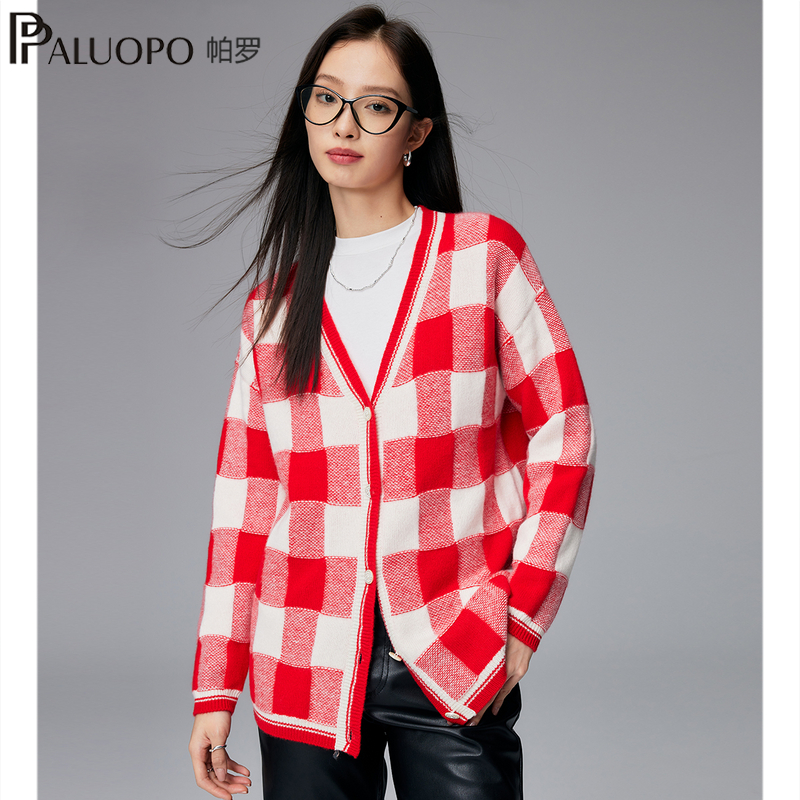 帕罗7针厚100山羊绒开衫