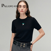 PALUOPO 女25A1C1367C 圆领羊绒衫 帕罗RED系列商场同款 25秋冬新款