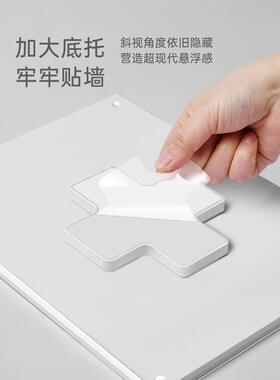 教师简介亚克力悬浮相框挂墙