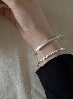 饰尚e族几何方形手镯女时尚简约冷淡风个性手环ins小众百搭