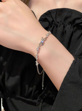 饰尚e族甜美蝴蝶结手链女简约时尚气质百搭手环个性网红创