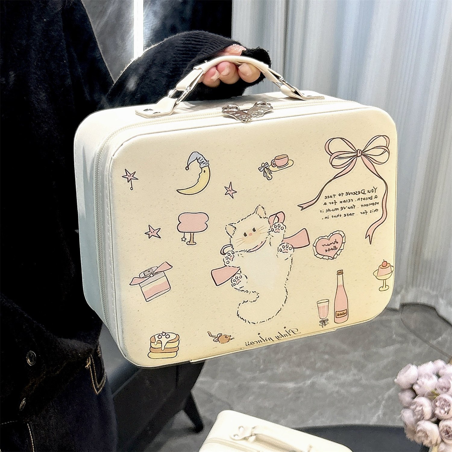 2026新款化妆包高端大容量化妆箱便携式收纳袋化妆品护肤品收纳包,收纳整理,化妆包,淘宝优惠券,粉丝福利购,淘宝优惠卷