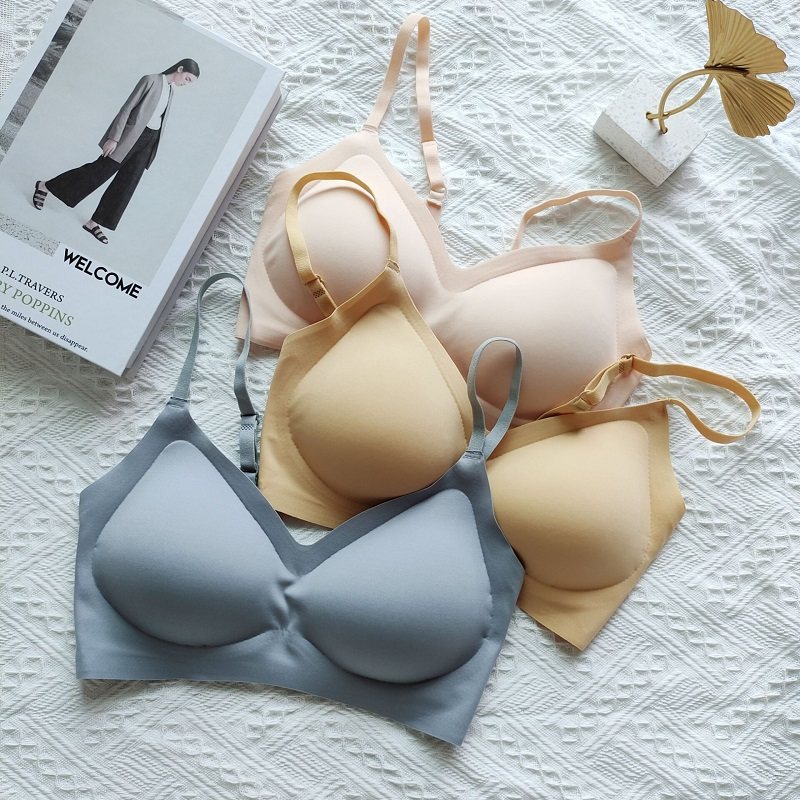 无痕内衣女乳胶杯调节吊带背扣式无钢圈聚拢裸感薄透气调整型文胸,女士内衣/男士内衣/家居服,文胸,淘宝优惠券,粉丝福利购,淘宝优惠卷