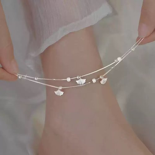 三生有幸925银脚链女款轻奢小众高级感闺蜜生日礼物送女友