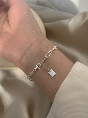 方形车花波光创意小众设计感手链