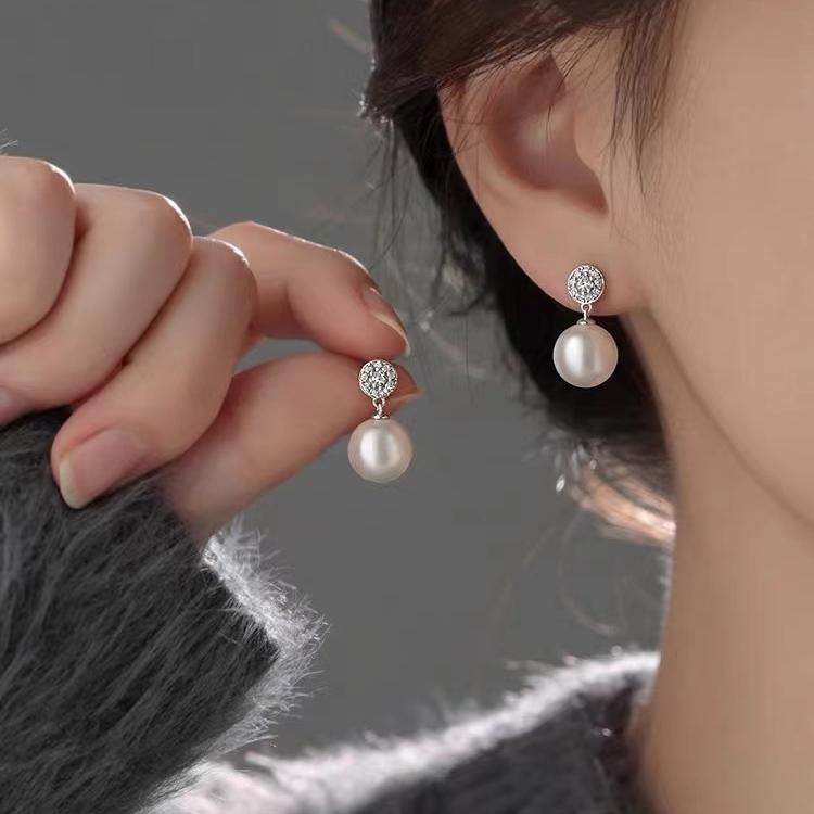 925银珍珠耳钉新款2024爆款女正品施家耳环小众高级感耳饰,饰品/流行首饰/时尚饰品新,耳环,淘宝优惠券,粉丝福利购,淘宝优惠卷