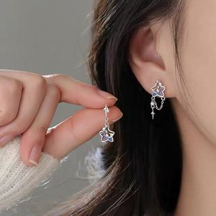 925纯银星星耳钉高级感小众设计2025新款 耳环耳饰女 爆款
