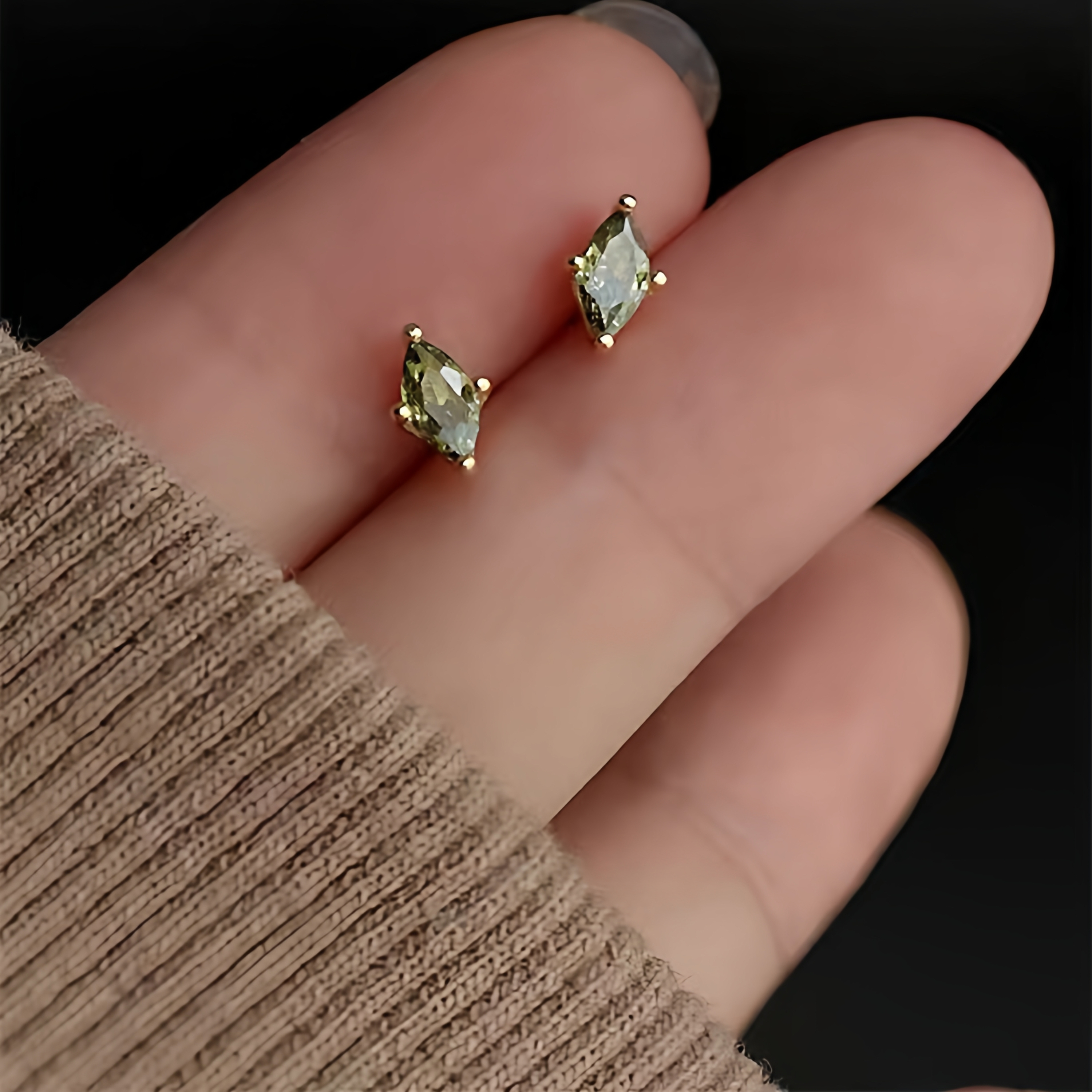 睡觉免摘小巧精致耳钉s925纯银镀14k金养耳洞耳环女迷你简约气质