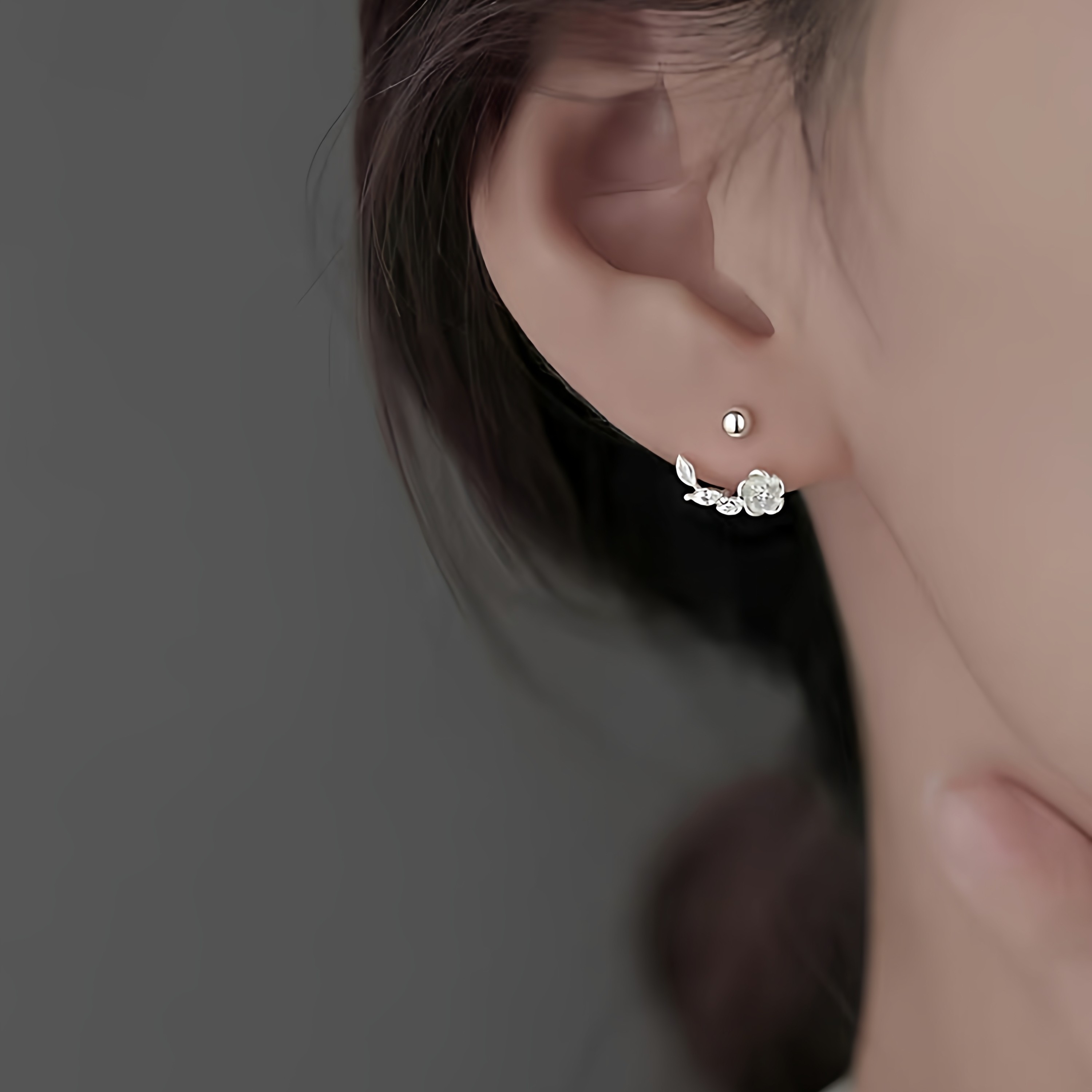 925银纯银花朵耳钉小众设计女2025新爆款耳环高级轻奢耳饰,饰品/流行首饰/时尚饰品新,耳环,淘宝优惠券,粉丝福利购,淘宝优惠卷