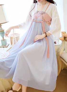 改良汉服连衣裙女襦裙