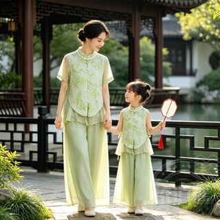 汉服新中式亲子装母女套装2026新款绝美女童国风女孩儿童夏季国风