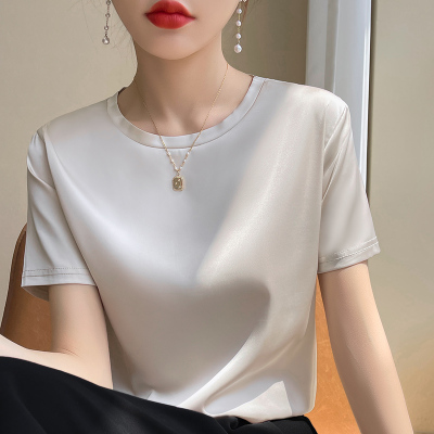 短袖通勤薄款拼接高级感夏季女