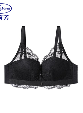 安莉芳正品内衣女半杯无钢圈轻柔杯列维斯蕾丝收副乳文胸EB00366