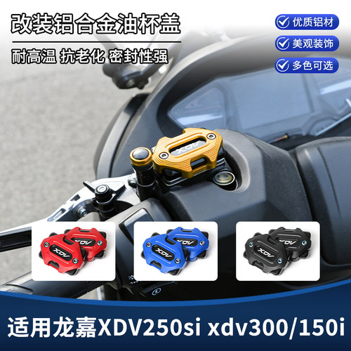 适用龙嘉XDV250si xdv300/150i改装上泵盖 刹车油壶盖装饰盖配件
