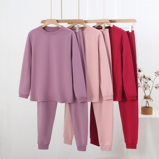 中老年人纯棉秋衣秋裤套装棉毛衫妈妈中领秋冬保暖线衣线裤内衣女